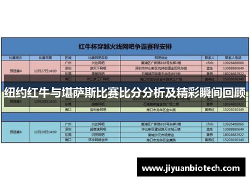 纽约红牛与堪萨斯比赛比分分析及精彩瞬间回顾